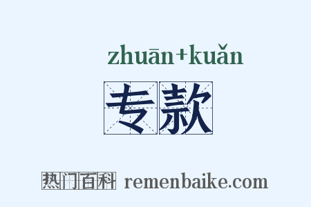 专款是什么意思的图片